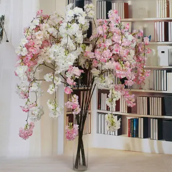 Flor Artificial flor de Cerejeira (150cm) orquídea de 2017, NOVO!! (20pcs/monte) Casa/Decoração do casamento de flores 3 Cores Disponíveis