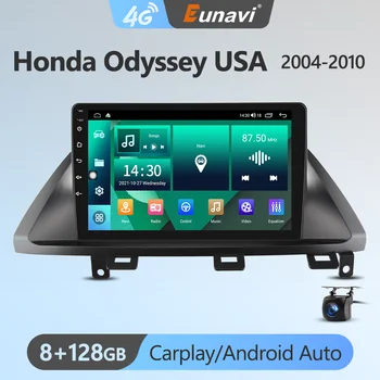 Eunavi 7862 4G 2DIN Android Auto Rádio GPS Para Honda Odyssey EUA 2004-2010 Car Multimedia Player de Vídeo Carplay 2 Din