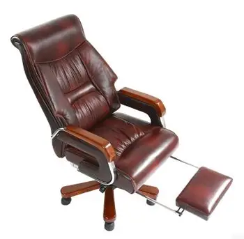Couro de engenharia do corpo humano cadeira office de massagem pode mentir cadeira giratória de couro da cadeira grande