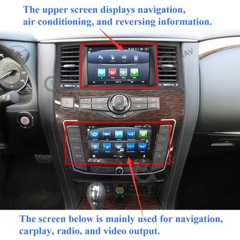 Android 10.0 Duplo da Tela do Novo sistema de som do Automóvel Leitor de DVD De infiniti QX80 Nissan Patrol Y62 2010-2020 auto-Rádio, Vídeo de Navegação GPS