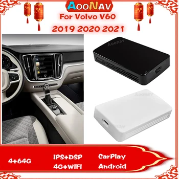 AI Adaptador sem Fio Carplay Caixa Para a Volvo V60 2019 2020 2021 Plug and Play Carplay Ai caixa de Espelho link de Vídeo USB