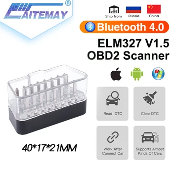 OBD2 wi-FI ELM327 Scanner V1.5 Para Ios/Android/PC Leitor de Código de OBDII Elm 327 Bluetooth /wi-FI V1.5/V2.1 Automático Da Ferramenta De Diagnóstico Do Carro