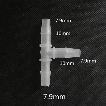 7.9 mm tubo de plástico igual tee acessórios