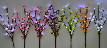 LED de Bateria de Flor de Ameixa Ramo Leve de 20