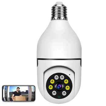 NewWireless Lâmpada Câmera 1080P 2.4 GHz WiFi, Câmera da Segurança Home HD Smart Câmera de Vigilância com Áudio de Duas Vias Noite