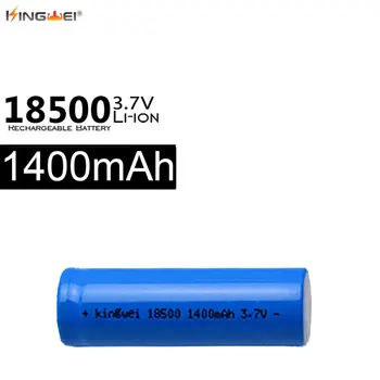 4pcs/monte 3,7 V 18500 do Li-íon Bateria de 1400mah Li-ion Bateria Recarregável para a Lanterna Led do Banco do Poder