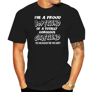 Orgulho Namorado Da Linda Namorada dia dos Namorados Mens Presente T-Shirt Tamanho S-XXL