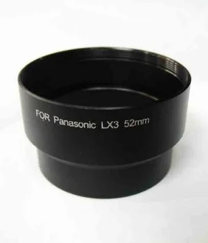 52mm 52 mm filtro de Lente de montagem Adaptador de Tubo Anel para Panasonic LX3 câmara