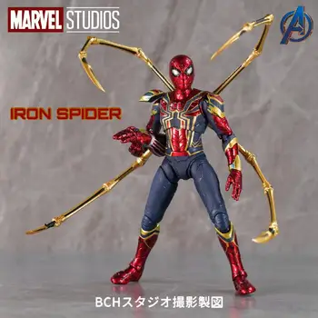 Marvel Original De Alta Qualidade Vingadores De Ferro, Homem-Aranha Articulada 1/9 Brinquedos De Figuras De Ação Da Coleção De Presente