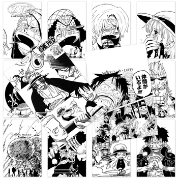 Monkey D. Luffy, Pintura de Parede de One Piece em HD de Impressão Roronoa Zoro Casa de Cartazes Tony Chopper de Lona Arte Modular Foto de Decoração de Quarto