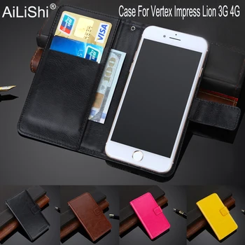 AiLiShi 100% Caso Exclusivo Para o Vértice Impressionar Leão 3G 4G Caso de Couro Flip Top Capa de Qualidade de Telefone Bolsa Carteira Titular + Acompanhamento
