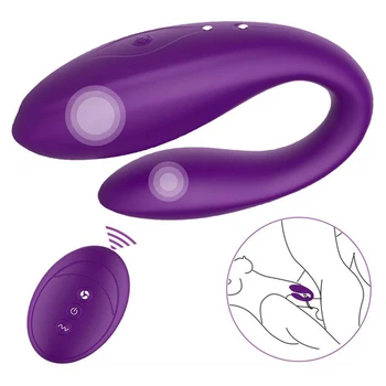 Controle Remoto De Dupla Vibração Para Casal Wearable Vibrador Vagina, Clitóris Estimular Brinquedos Sexuais Para A Mulher Masturbador Em Silicone