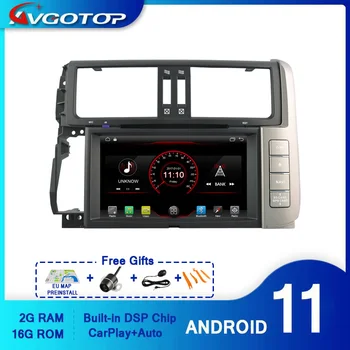 AVGOTOP Android 11 WINCE Bluetooth, GPS, auto-Rádio, Leitor de DVD Para TOYOTA PRADO 150 2G 16G Veículo Multimídia