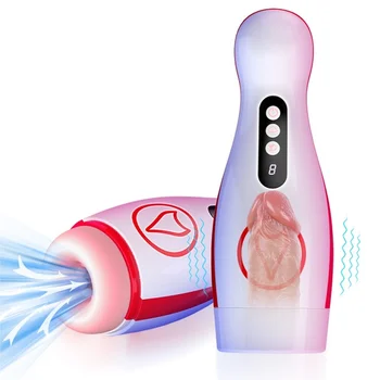 Automático Boquete Chupando Vibrador, Masturbador para o homem Adulto Sexo Oral Máquina de Brinquedos para Homens Buceta Bomba de hotéis Baratos Masturbação Copa