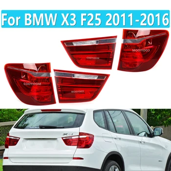 1Set 4Pcs Para o BMW X3 F25 2011-2016 Carro DIODO emissor de luz Traseira da cauda Cauda de Parada as Luzes de Freio Traseiro Sinal de volta a luz de Nevoeiro da luz da Cauda Assembly