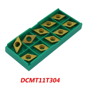 Frete grátis pastilhas de torneamento CNC DCMT11T304 para a máquina do torno adequado SDJC/SDNCN/SDQC torneamento de face externa torno ferramentas