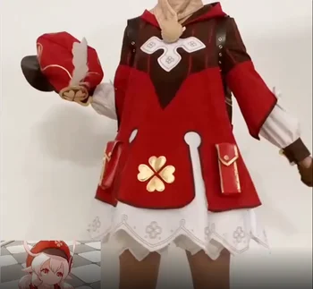 [Personalizar] Genshin Impacto Klee Keli Lolita Vestido Lindo Uniforme Cosplay Traje De Halloween Traje Para As Mulheres Roupa Nova 2020