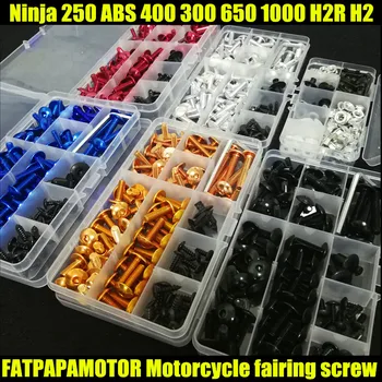 Universal Moto Carenagem Parafusos Parafuso de Moto Mola de Parafusos Para a KAWASAKI Ninja 250 ABS R 400 R 300 650 1000 H2R H2
