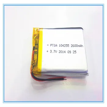 melhor bateria de marca frete Grátis 3.7 V bateria de polímero de lítio de 2600 mah 104255 fonte de alimentação móvel tablet navegador GPS