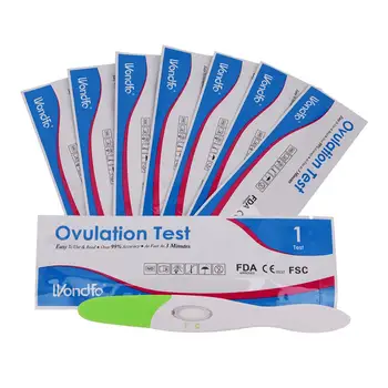 Wondfo 7pcs Ovulação Teste de Urina Midstream LH Testes kit de Primeira Resposta a Ovulação kits de Mais de 99% de Precisão Primeiros Detecção de