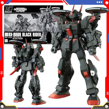 Bandai Original HGUC 1/144 RX 80BR PRETO PILOTO Gundam BP Limitada Anime Figura de Ação do Modelo Montado Kit de Robô de Brinquedo Presente para Crianças