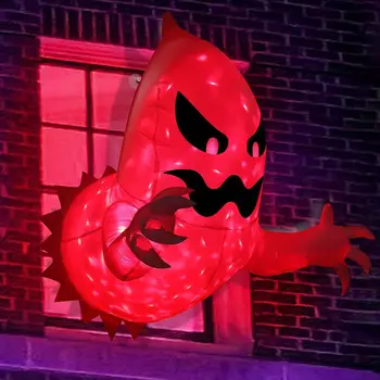 Halloween Inflável Fantasma Assustador Quebrou para Fora da Janela com Construir-em LED Explodir Parte Interior e Exterior Quintal Gramado do Jardim Decoração