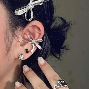 Arco de ouvido, clip nenhuma furada feminino nota brincos ossos do ouvido clipe ins super fada personalidade de design ouvido jóias