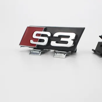ABS Adesivo de Carro para a Audi Sline S3 S4 S5 S6 S7 S8 Logotipo A3 A4 A5 A6 A7 A8 Logotipo Emblema do Decalque