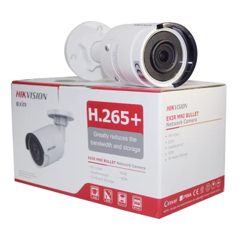 Hikvision Nova Câmera da Bala Câmera IP POE Exterior DS-2CD2083G0-eu 8MP Câmera de Segurança H. 265 com slot para cartão SD & 30m de visão noturna