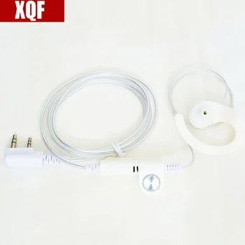 XQF Linha Branca Fone de ouvido Fone de ouvido para Kenwood TK-3107 TK-2207 TK-2107 TK-378G UV5R BF888S fone de ouvido