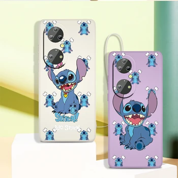 Stitch Disney Bonito Art Caso de Telefone Para Honra X20 10X X10 60 50 SE 30 30 20 9C 9 X 9 8A Lite Pro 5G Líquido Corda TPU Cover
