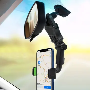 Multifuncional do Telefone Móvel Carro Espelho Retrovisor Titular do Assento Traseiro de Vídeo de tirar a Foto do Carro de GPS do Telemóvel do Stand de Acessórios