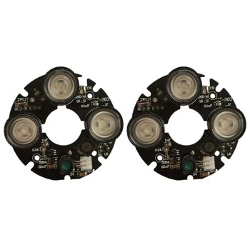 2X 3 Matriz de IR do Ponto do DIODO emissor de Luz Infravermelho 3X IR Placa de LED Para CFTV Câmeras de Visão Noturna (53Mm de Diâmetro)