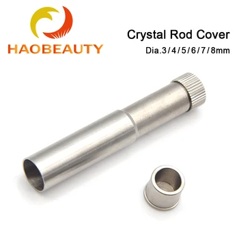 HaoBeauty Cristal Cobertura Da Haste Diâmetro.3-de 8mm para o Laser de Cristal de Vara 2Pcs