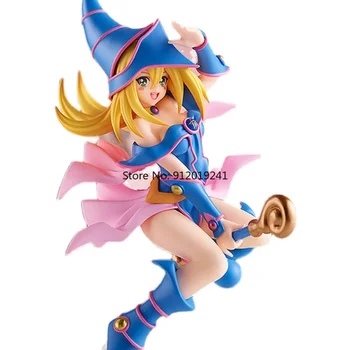 Anime Yu-Gi-Oh! Monstro Dark Magician Girl Figura 21cm de Mana Preto Mágico Menina de PVC Figura de Ação de Coleta de Modelo Japonês de Brinquedo