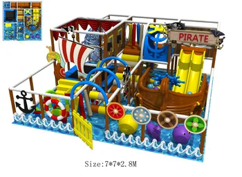 Incrível Tema Pirata jardim de Infância do Interior Jogar Labrinth 7X7X2.8M HZ-8825
