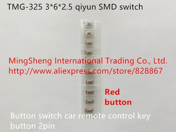 Novo Original 100% TMG-325 3*6*2.5 qiyun SMD botão do interruptor interruptor de carro de controle remoto botão de chave de 2 pinos
