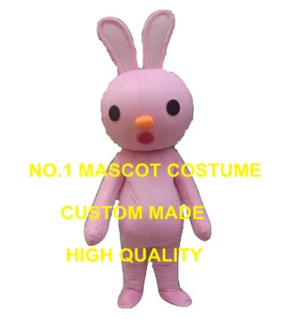 rosa coelho da mascote do traje de coelho de páscoa personalizado tamanho adulto do personagem de banda desenhada de cosplay fantasia de carnaval 3360