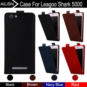 AiLiShi Para Leagoo De Tubarão 5000 Caso, Para Cima E Para Baixo Vertical Telefone Capa De Couro Flip Acessórios Do Telefone 4 Cores + Rastreamento!