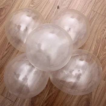 100pcs/set 12inch Balões Transparentes de Espessura Claro Balões de Látex Para o Casamento, chá de Bebê Natal, Festa de Aniversário, Decorações
