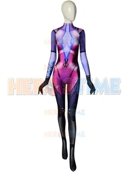 Widowmaker Jogo de Cosplay Traje de Impressão 3D Spandex Sexy Widowmaker Cosplay do Traje de Halloween para a Mulher de Macacão