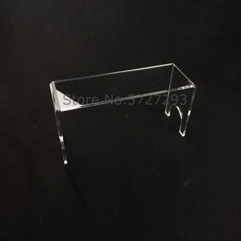 1PCS 4 mm de Espessura de Acrílico transparente, Retangular Titular Ecrã Figuras Colecionáveis Rack Forma de U Cosméticos Stand