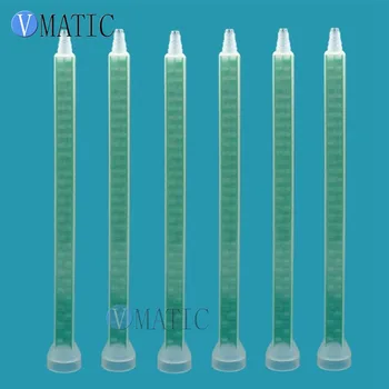 Frete grátis 10pcs Resina Plástica Misturador Estático FMC08-32 Tubo de Mistura dos Bocais Para Duo Pack Epóxis de Forma Quadrada, de Cor Verde