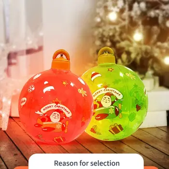 Ao ar livre Presente de Ano Novo Brinquedos Infláveis com Luz LED Pendurado Enfeite de Natal Árvore de Natal, Bolas de Natal Decorações