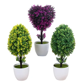 Plantas artificiais falsa Paz árvore conjunto de vasos de plantas pequeno bonsai criativo sala de estar, área de trabalho enfeites 1set