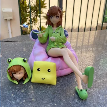 Toaru Kagaku no Railgun T Mikoto Misaka Figura PVC Anime Figura de Ação do Brinquedo Bilibili Railgun Jogo Estátua Colecionável do Modelo de Boneca