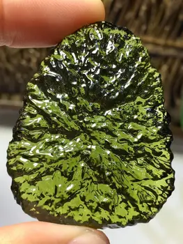 22g Natural MOLDAVITE Verde Tektite República checa