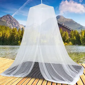 Mosquito Net Net Bug Cama De Dossel Empresa De Malha Fina Acampamento De Insetos Rejeitar Dossel Tenda Portátil Cortina De Poliéster Exterior Acessório