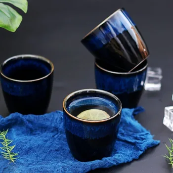 1pcs Forno Alterar a China Cerâmica Xícara de Chá de Porcelana Kung Fu Copos conjunto de Copos de Cerâmica de Louça de Atacado Ovo de Estilo