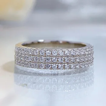 Novo coreano Três Simples Linha de Jóias de Diamantes de Moda Noiva Princesa Anel de Mulheres Handwear